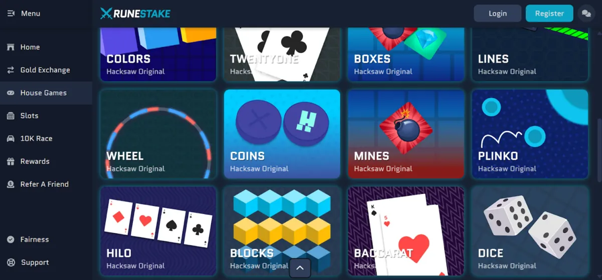 Runescape gambling login